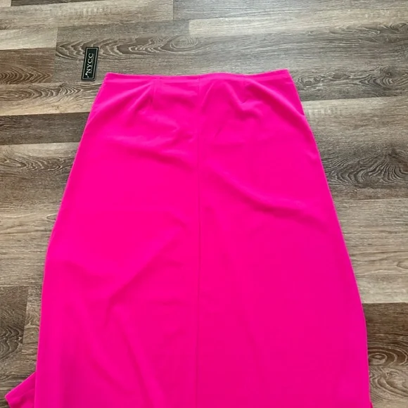 NYCC NWT Hot Pink Midi Pull on Skirt Size XL - Picture 4 of 5